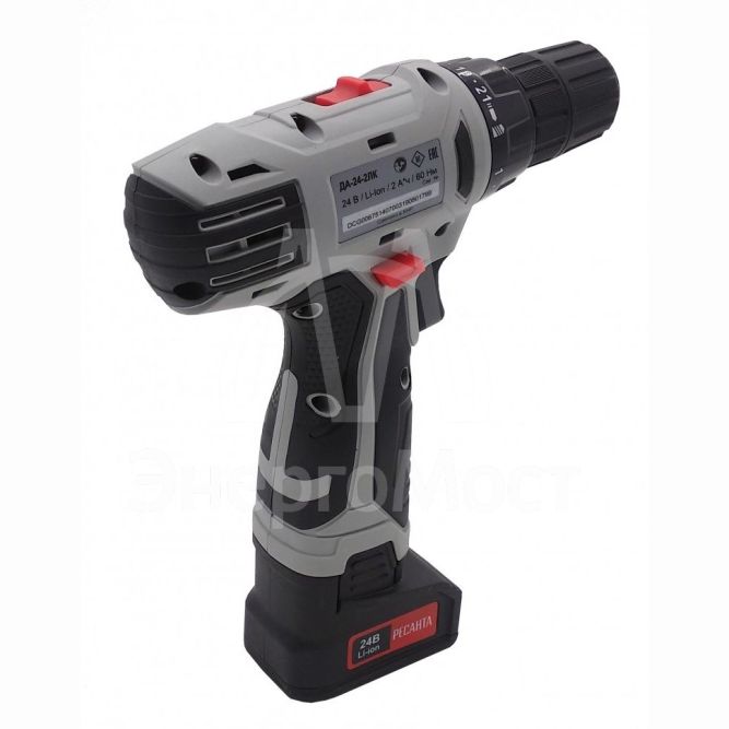 Дрель-шуруповерт аккумуляторная Ресанта ДА-24-2ЛК