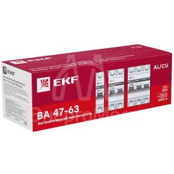 Выключатель автоматический модульный 3п D 32А 6кА ВА 47-63M с одним магнит. расцеп. EKF mcb4763m-6-3-32D-pro