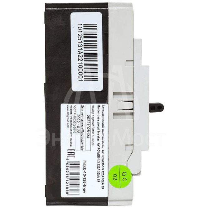 Выключатель автоматический 3п 125А 35кА AV POWER-1/3 TR AVERES EKF mccb-13-125-TR-av