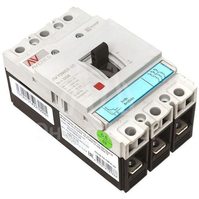 Выключатель автоматический 3п 125А 35кА AV POWER-1/3 TR AVERES EKF mccb-13-125-TR-av