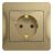 Розетка 1-м СП Glossa 16А с заземл. в сборе титан SchE GSL000442
