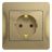Розетка 1-м СП Glossa 16А с заземл. в сборе титан SchE GSL000442