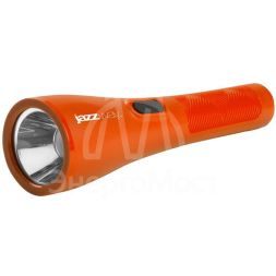 Фонарь светодиодный ручной аккумуляторный Accu2-L1W-og 1Вт 50лм 7200К Li-ion 18650 1200мА.ч IP20 оранж. JazzWay 5049420