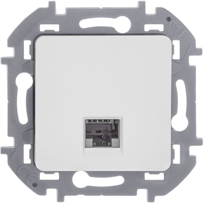 Розетка информационная RJ45 Inspiria CAT.6 UTP бел. Leg 673830