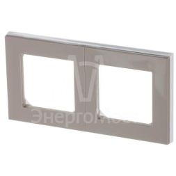 Рамка Levit 2п кофе макиато/бел. ABB 2CHH015020A6018