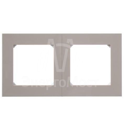 Рамка Levit 2п кофе макиато/бел. ABB 2CHH015020A6018