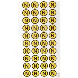 Наклейка &amp;quot;N&amp;quot; d20мм EKF an-2-07