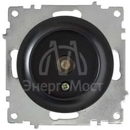 Механизм розетки антенной TV 1-м СП Florence черн. 1E21101303 OneKeyElectro 2172819