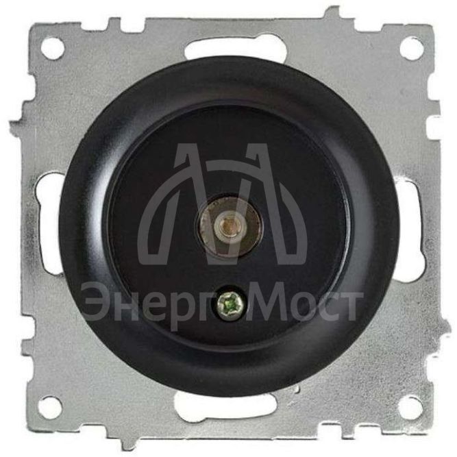 Механизм розетки антенной TV 1-м СП Florence черн. 1E21101303 OneKeyElectro 2172819