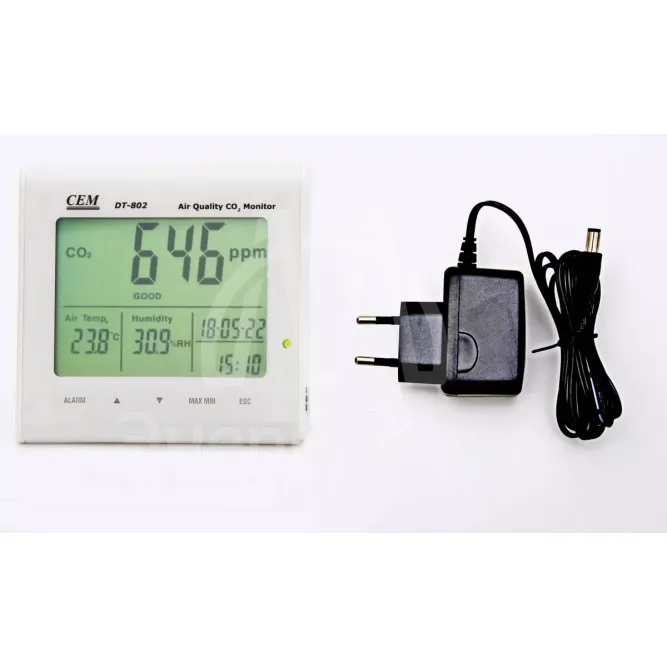 DT-802 Анализатор CO2, часы, температуры и влажности