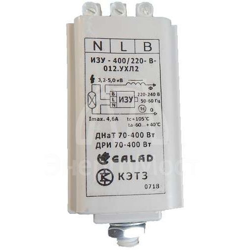 Устройство зажигающее импульс. ИЗУ-400/220-В-012 УХЛ2 GALAD 10160
