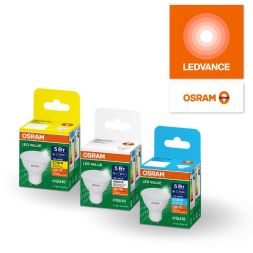 Лампа светодиодная LED G4 Value LVPAR1650 5W/965 CRI95 5Вт 6500К 500лм рефлектор матов. GU10 170-250В OSRAM 4058075581395