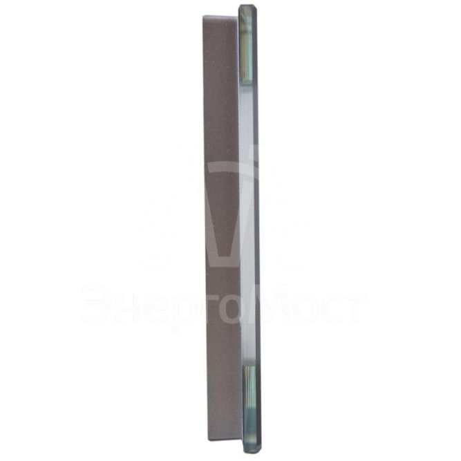 Рамка 3-м BRITE РУ-3-2-БрСе стекло сер. IEK BR-M32-G-K03