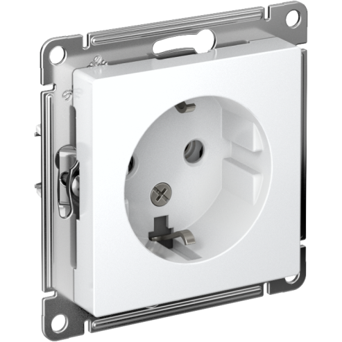 Розетка AtlasDesign с заземл. 16А механизм лотос SE ATN001343