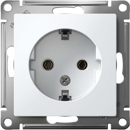 Розетка AtlasDesign с заземл. 16А механизм лотос SE ATN001343