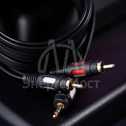 Шнур 3.5 Stereo Plug - 2RCA Plug 5м (GOLD) Rexant 17-4235