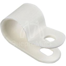 Скоба крепежная 9мм нейлон. бел. (уп.50шт) IEK USK11-09-050-K01