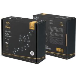 Гирлянда светодиодная "Роса" "Фейерверк" с трансформатором 6м 600 LED бел. IP44 230В с пультом Neon-Night 303-425