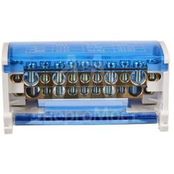 Шина на DIN-рейку (кросс-модуль) ШНК 2х11 L+PEN IEK YND10-2-11-050