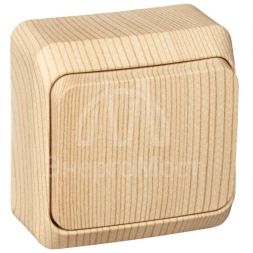 Выключатель 1-кл. ОП Этюд Дача 10А IP20 сосна SchE BA10-001D