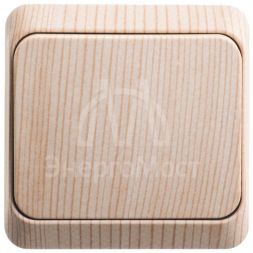 Выключатель 1-кл. ОП Этюд Дача 10А IP20 сосна SchE BA10-001D