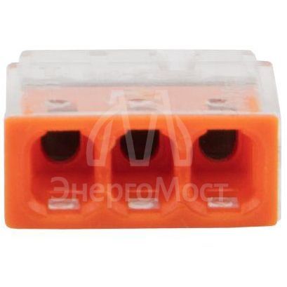 Экспресс-клемма строительно-монтажная СМК 2273-203 3-проводная 0.5-2.5кв.мм (уп.100шт) Rexant 07-3212