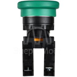 Кнопка &amp;quot;Грибок&amp;quot; d22мм 1НО+1НЗ MASTER с фиксацией зел. IEK MI-BG60-11M-3-21-K06