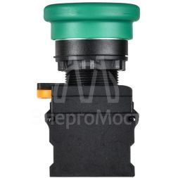 Кнопка &amp;quot;Грибок&amp;quot; d22мм 1НО+1НЗ MASTER с фиксацией зел. IEK MI-BG60-11M-3-21-K06