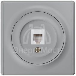 Розетка компьютерная 1-м СП Florence RJ45 кат.5E механизм сер. 1E20701302 OneKeyElectro 2172839