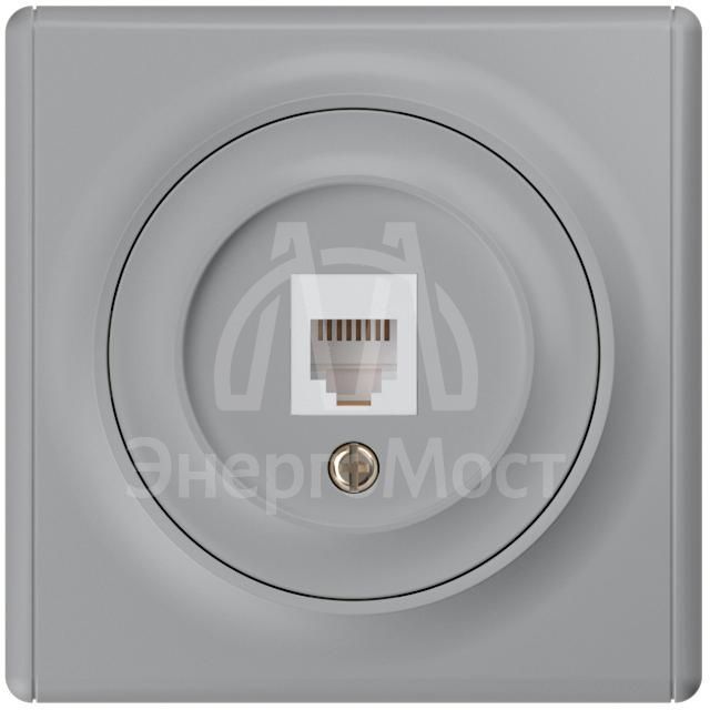 Розетка компьютерная 1-м СП Florence RJ45 кат.5E механизм сер. 1E20701302 OneKeyElectro 2172839