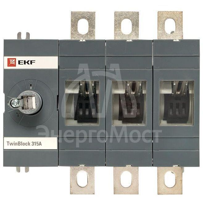 Рубильник 4п 315А без рукоятки управления TwinBlock EKF tb-s-315-4p