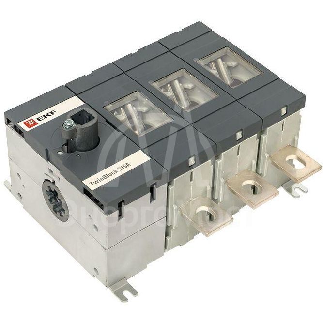 Рубильник 4п 315А без рукоятки управления TwinBlock EKF tb-s-315-4p