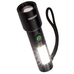 Фонарь ручной аккум. 10Вт LaserLED/широк.cвет/Li-ion 1200мА.ч алюм. КОСМОС (KOC134Lit)