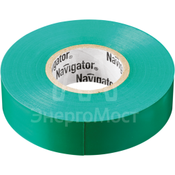 Изолента ПВХ 15мм (рул.10м) зел. NIT-B15-10/G Navigator 71232