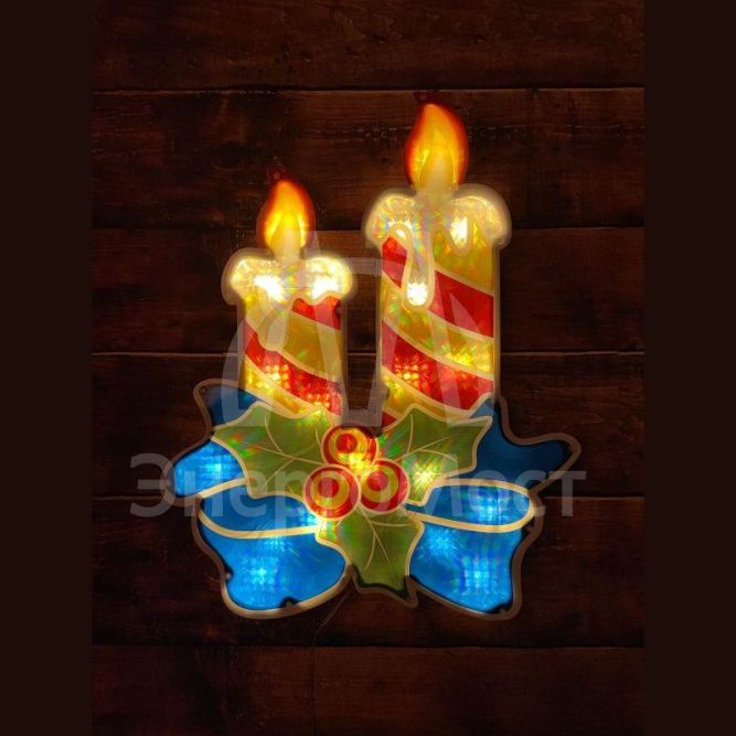 Фигура светодиодная &amp;quot;Свечки&amp;quot; 20LED 220В IP44 ЭРА Б0041939