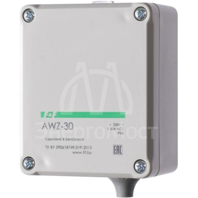 Фотореле AWZ-30 30А 13 IP65 встроенный фотодатчик монтаж на поверх. F&amp;amp;F EA01.001.004