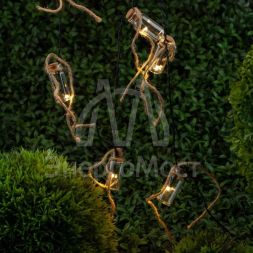 Гирлянда садовая ERAGS08-05 10 подсвеч. светодиодами бутылочек Эра Б0038507