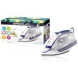 Утюг паровой ELX-SI03-C35 электр. 2600Вт 220-240В керамика бел./син. Ergolux 13128