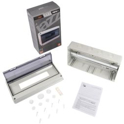 Бокс модульный накладной PDB/W 4018 GR (ЩРН-ПГ-18) IP65 пластик. Pro JazzWay 5072121