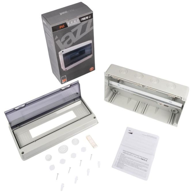 Бокс модульный накладной PDB/W 4018 GR (ЩРН-ПГ-18) IP65 пластик. Pro JazzWay 5072121