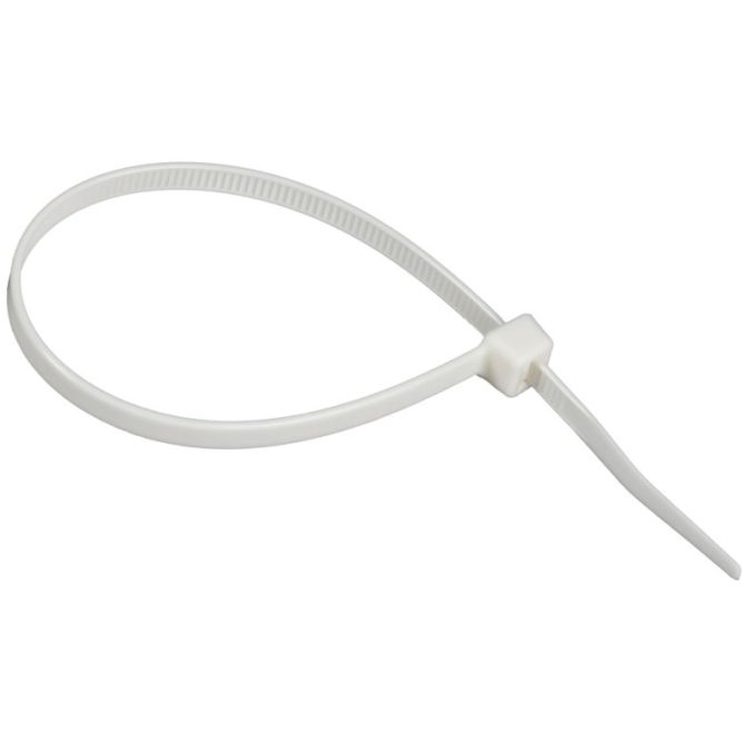 Хомут 4.8х200мм P6.6 самозатухающий бел. (уп.100шт) IEK UHH90-D048-200-100-K01