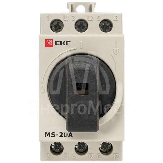 Рубильник мод. 3п MS-20A на DIN-рейку EKF ms-20d