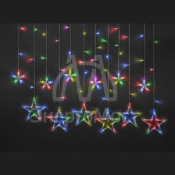 Гирлянда 93 678 NGF-D025-01 (бахрома звезды RGBY 138 2.5х0.6м IP20 TR) Navigator 93678