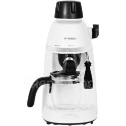 Кофеварка эспрессо HEM-1310 800Вт кремовый/серебр. HYUNDAI 1430170