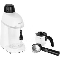 Кофеварка эспрессо HEM-1310 800Вт кремовый/серебр. HYUNDAI 1430170