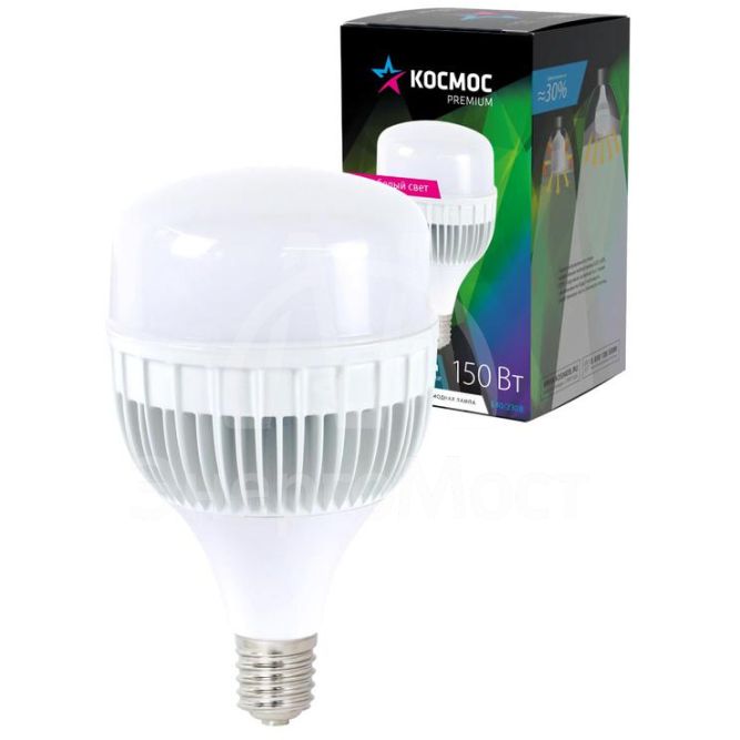 Лампа светодиодная KOSMOS PREMIUM HWLED 150Вт 175-265В E40 4500К КОСМОС KHWLED150WE4045
