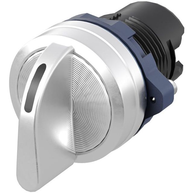 Головка переключателя на 3 положения с возвратом стандартная ручка алюм. черн. DKC M22S-M3A