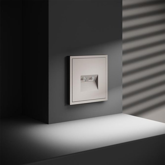 Розетка компьютерная 2-м СП S70 RJ45 + RJ45 кат.6 механизм кашемир Voltum VLS060203