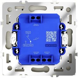 Переключатель проходной 1-кл. СП S70 10А механизм сталь Voltum VLS010305
