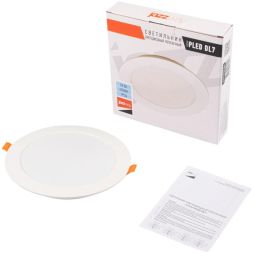Светильник светодиодный PLED DL7 18Вт 6500К IP54 1530лм WH встраив. бел. Pro JazzWay 5069107